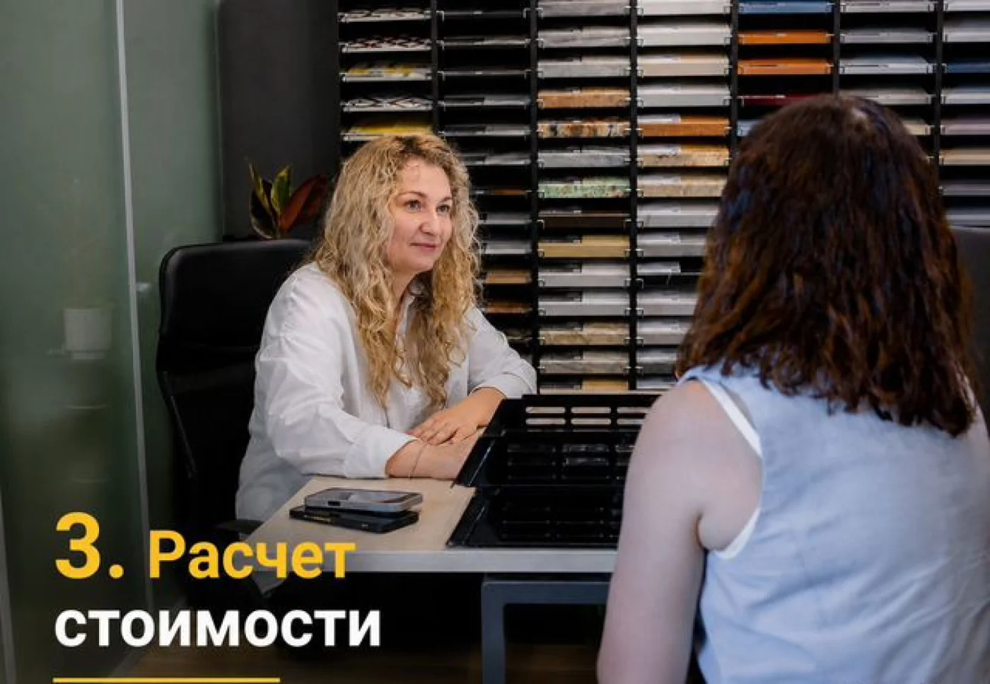 Кухня с островом на заказ из ЛДСП антрацит 236х58х226