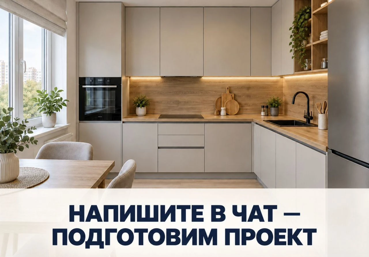 Кухня на заказ - бесплатный проект и замер