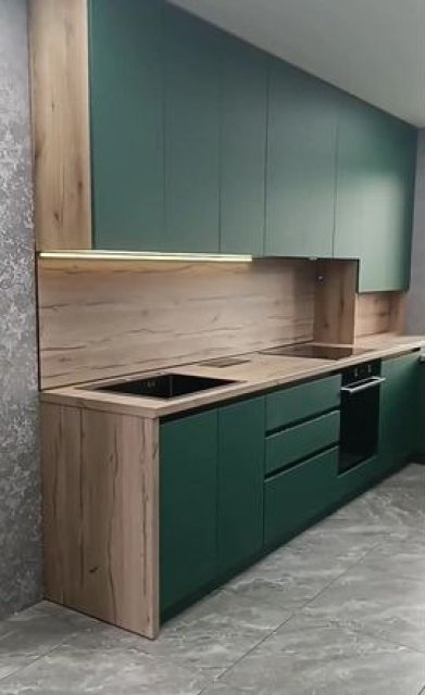 Кухня на заказ с монтажом из ЛДСП и МДФ